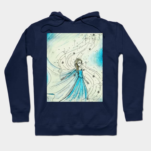 Elsa the Ice Queen Hoodie by Del Fava Bean